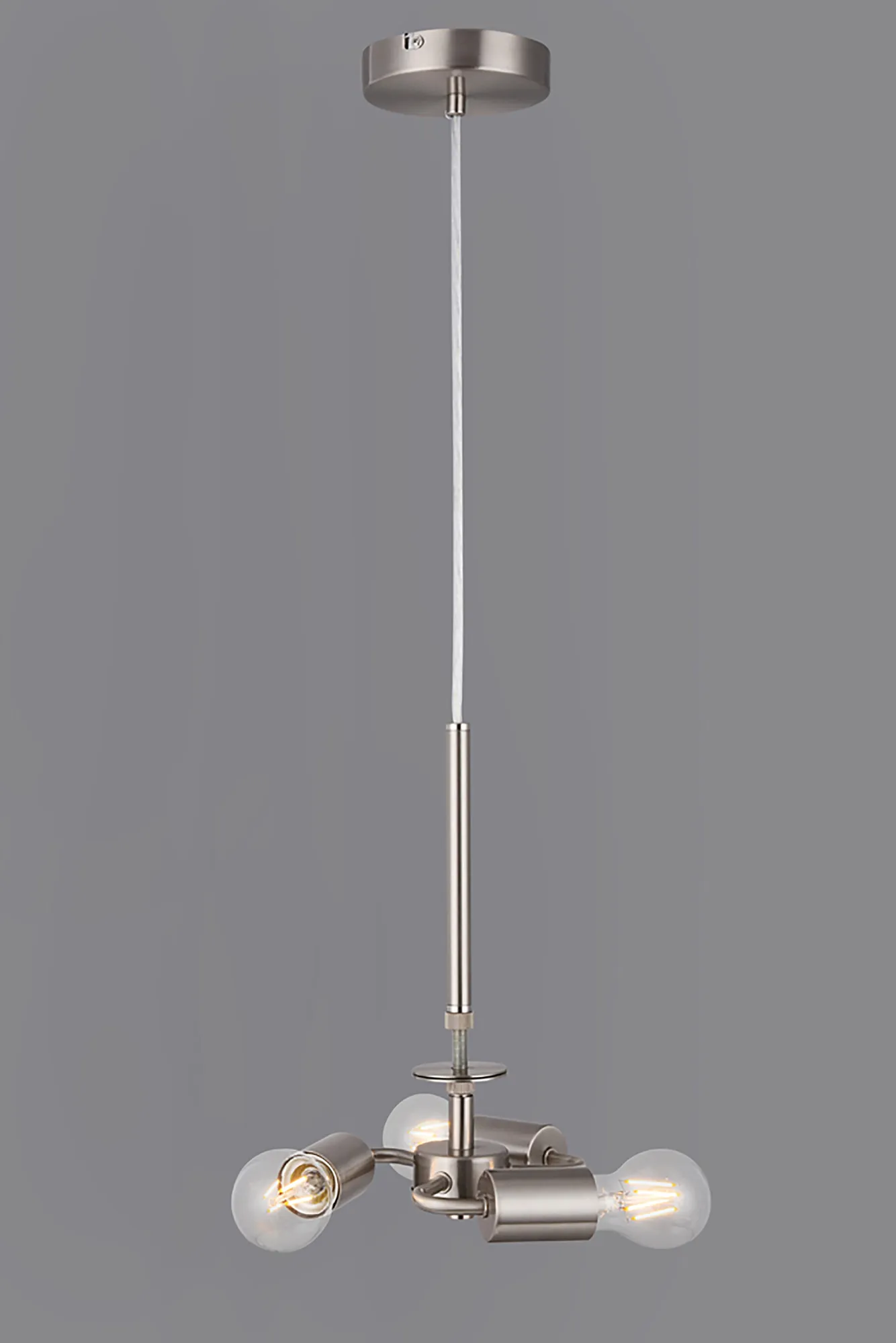 Baymont Pendant 3 Light Satin Nickel D0341  Deco Baymont SN